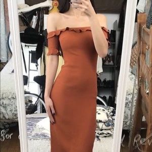 Reformation Antonia Off Shoulder Size 0P